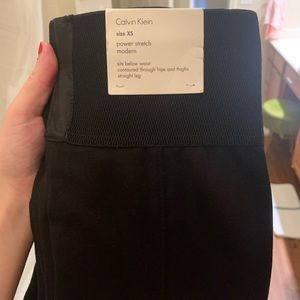 Calvin Klein Black Modern Stretch Pants